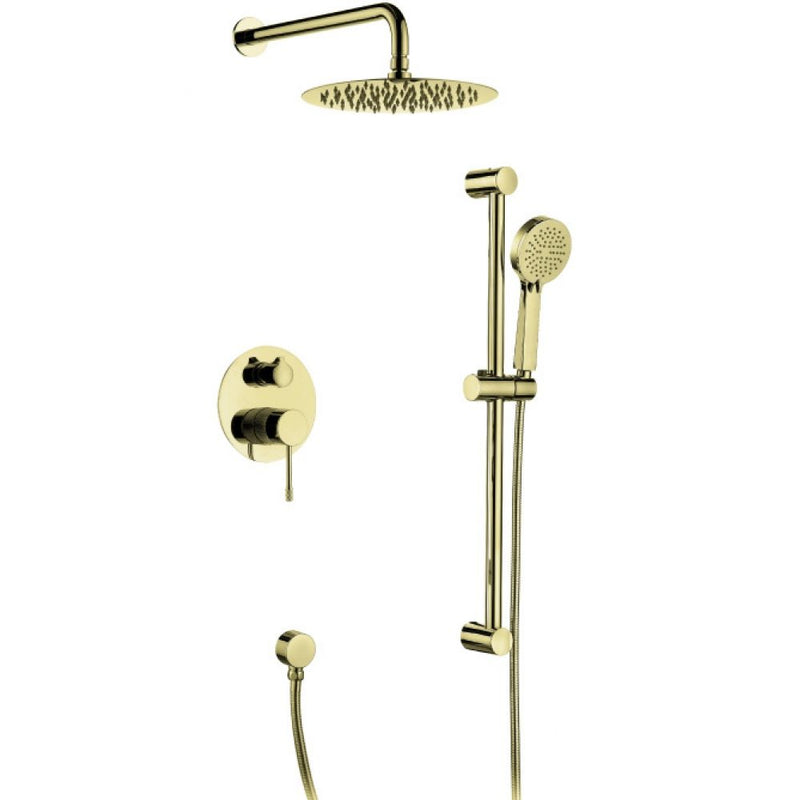 MILANO | Plus Ciro 2 Way Concealed Shower Mixer Set Brushed Brass | 140100100933