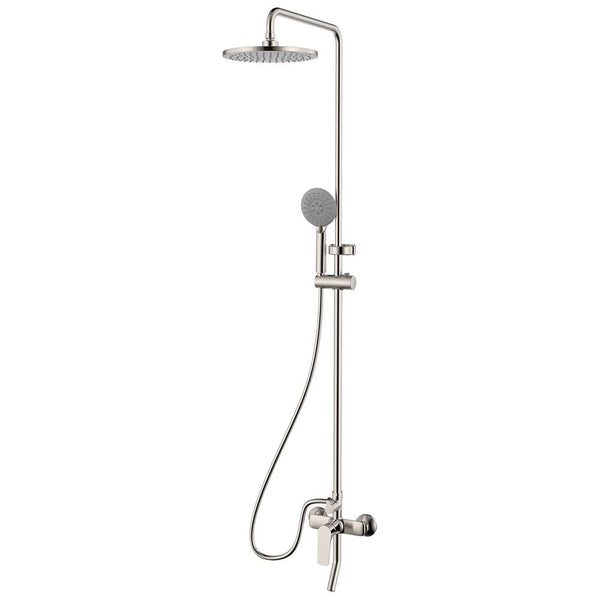 MILANO | Plus Brown Rain Shower Set Brushed Nickel | 140100100949