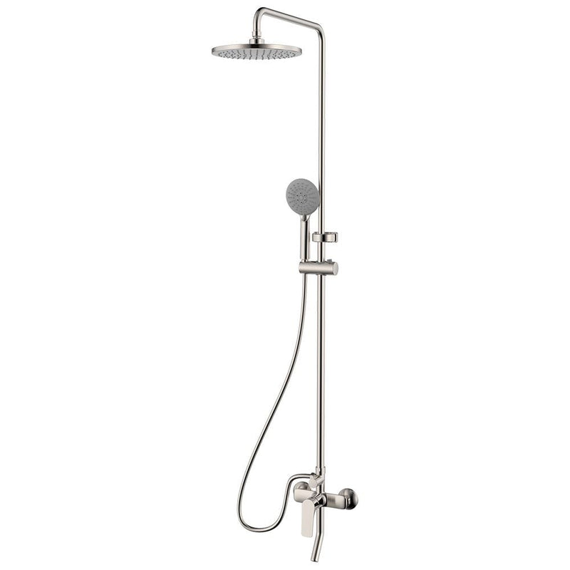MILANO | Plus Brown Rain Shower Set Brushed Nickel | 140100100949