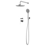 MILANO | Plus Brown 2 Way Concealed Bath Mixer Overhead Shower And Hand Shower Chrome | 140100100950