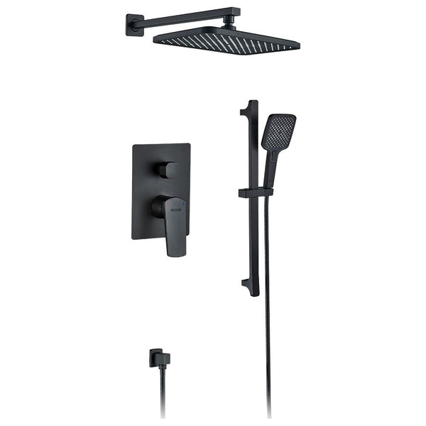 MILANO | Yana Concealed Rain Shower Set Matt Black | 140100100962