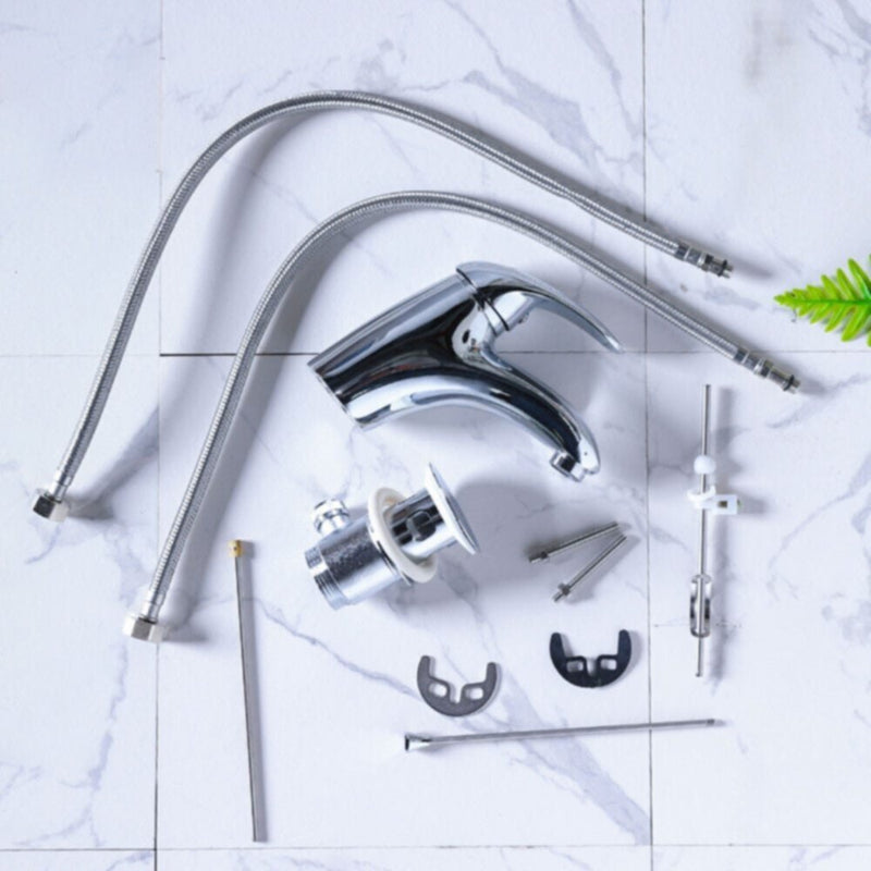 MILANO | Lexus Basin Mixer Tap with Pop Up Waste & Flexible Pipe | 140100200189