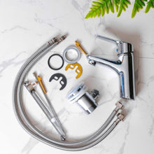 MILANO | Prato Basin Mixer Tap with Pop Up Waste & Flexible Pipe | 140100200364