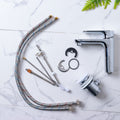 MILANO | Verdi Basin Mixer Tap with Pop Up Waste & Flexible Pipe | 140100200389