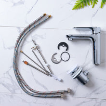 MILANO | Verdi Basin Mixer Tap with Pop Up Waste & Flexible Pipe | 140100200389