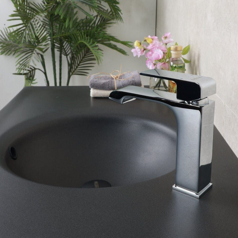MILANO | Power Wash Basin Mixer with Pop Up Waste Silver | 140100200486