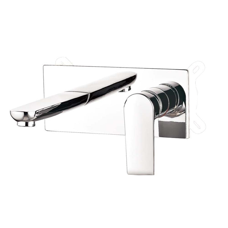MILANO | Jade Wall Mounted Basin Mixer Silver | 140100200691