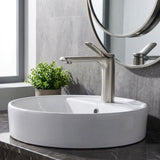 MILANO | Mita Basin Mixer With Pop Up Waste Brush Nickel | 140100200760