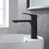 MILANO | Luxe Bayz Basin Mixer Durable Brass Construction & Sleek Design for Stylish Washbasins Black | 140100200878