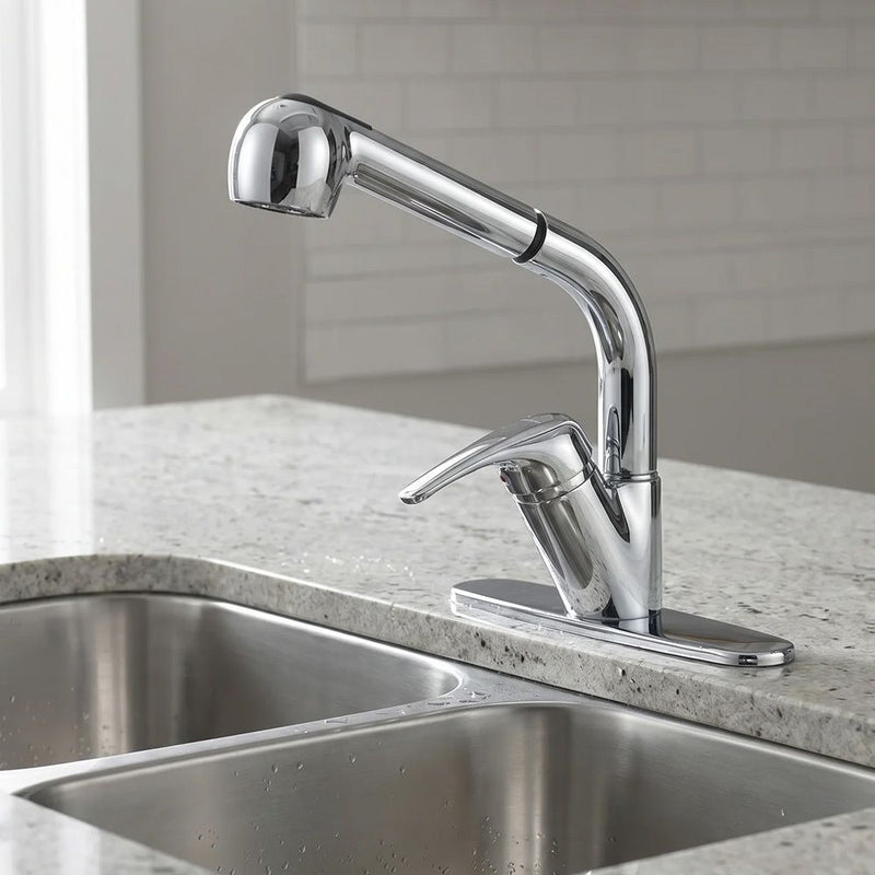 MILANO | Moveable Pull Out Kitchen Sink Mixer | 140100300208