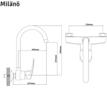 MILANO | Hira W/M Single Lever Mixer | 140100300358
