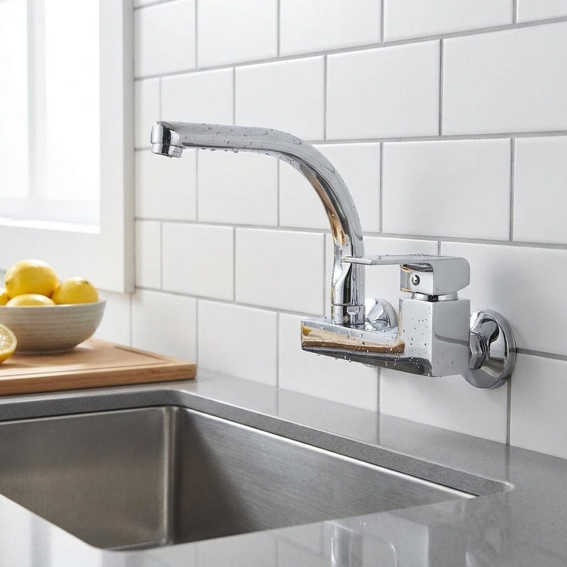 MILANO | Power Wall-Mounted Single-Lever Sink Mixer | 140100300452