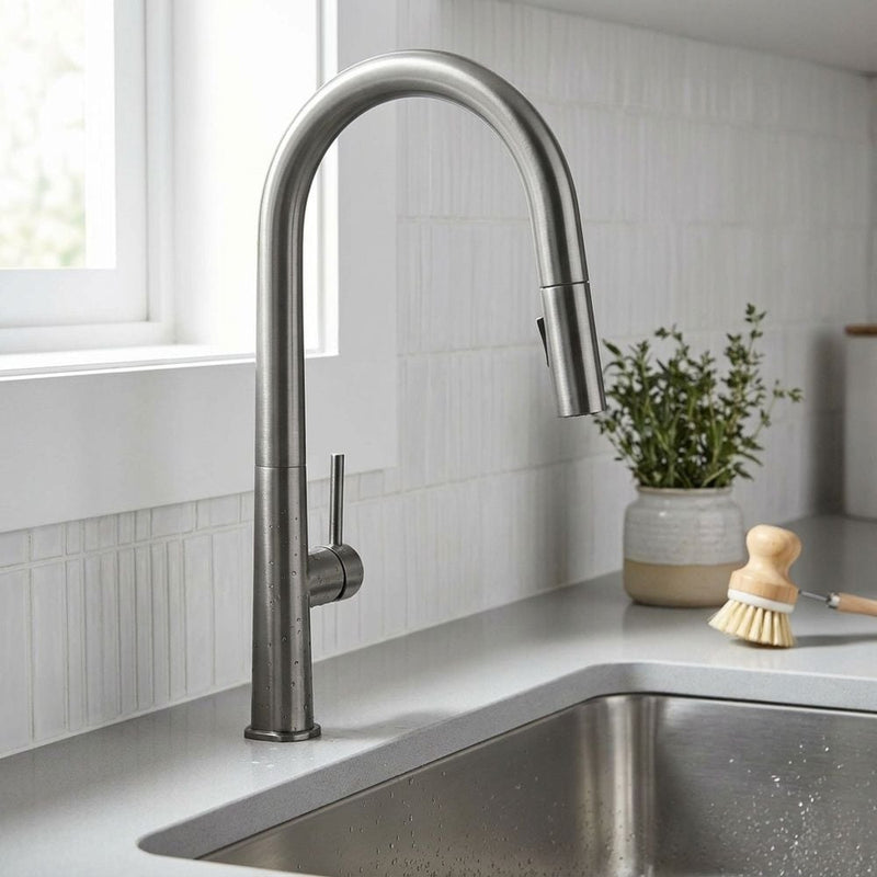 MILANO | Tina Pullout Kitchen Sink Mixer Gray | 140100300488