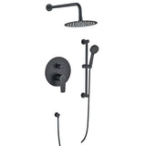 MILANO | Luxe Bayz Two Way Concealed Bath Shower Mixer Complete Set Matt Black | 140100800857