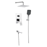 MILANO | Luxe Arc 3 Way Concealed Shower Mixer Complete Set Chrome | 140101000738