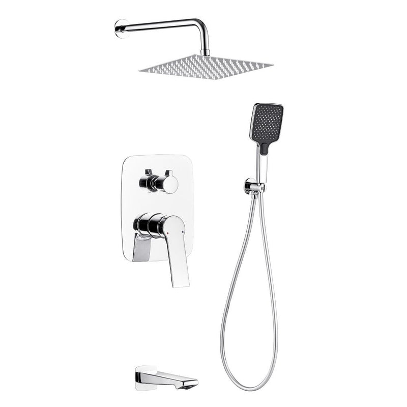MILANO | Luxe Glow 3 Way Concealed Shower Mixer Complete Set Chrome | 140101000742