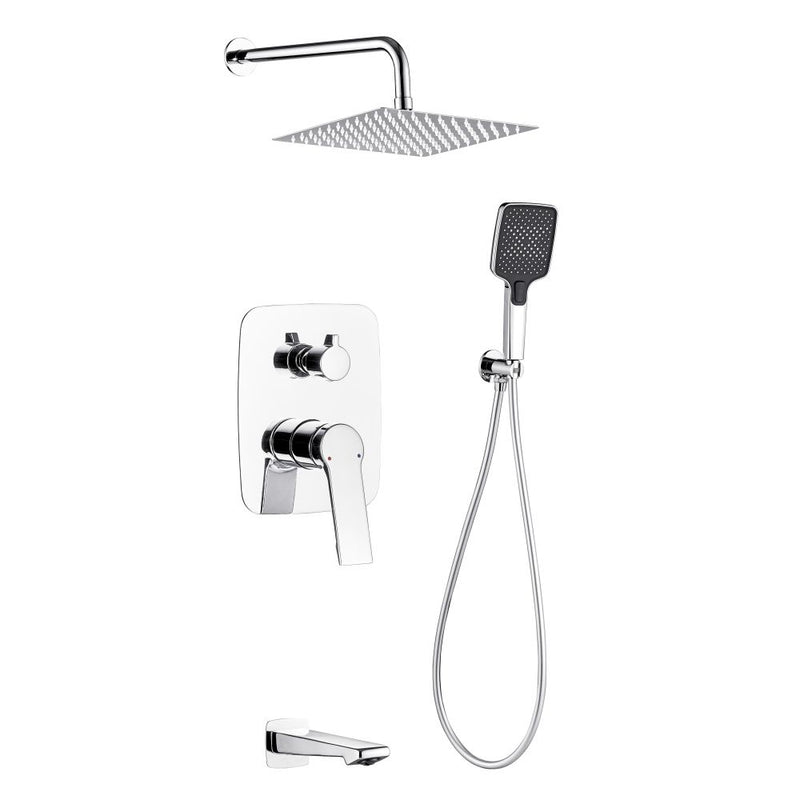MILANO | Luxe Glow 3 Way Concealed Shower Mixer Complete Set Chrome | 140101000742