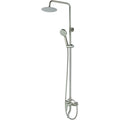 MILANO | Plus Bayz Plus Bath Shower Mixer Complete Set in Brushed Nickel Wall-Mounted Bathroom Faucet with Hand Shower Durable Brass Body & Modern Sleek Design | 140103200741