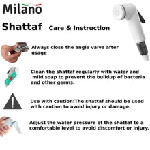 MILANO | Deluxe White Shattaf W/ Angle Valve | 140200100201