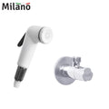 MILANO | Deluxe White Shattaf W/ Angle Valve | 140200100201