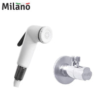 MILANO | Deluxe White Shattaf W/ Angle Valve | 140200100201
