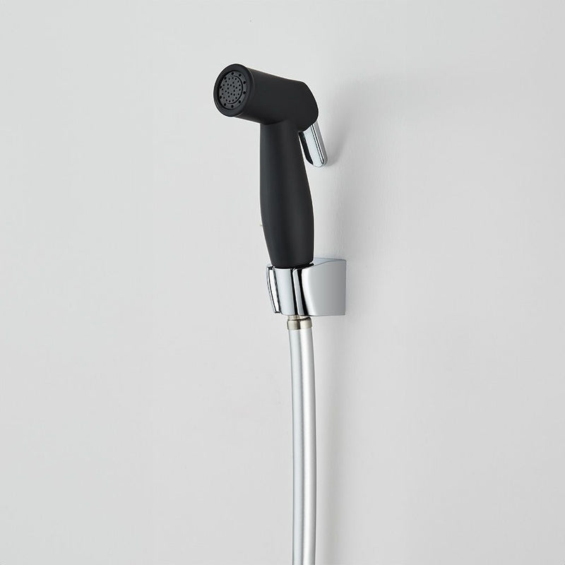 MILANO | Plus Storm Shattaf Set Matt Black Durable Handheld Bidet Spray Matte Black Finish Modern Bathroom Hygiene Solution |  140200100280