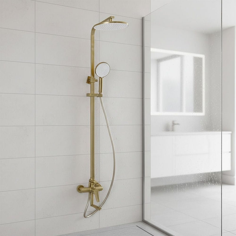 MILANO | Charming Rain Shower 3 Function Sq. Column-Complete Set Matt Gold | 140300700004