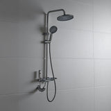 MILANO | Plus Piano Rain Shower Round Gun Grey Made In China | 140300700945