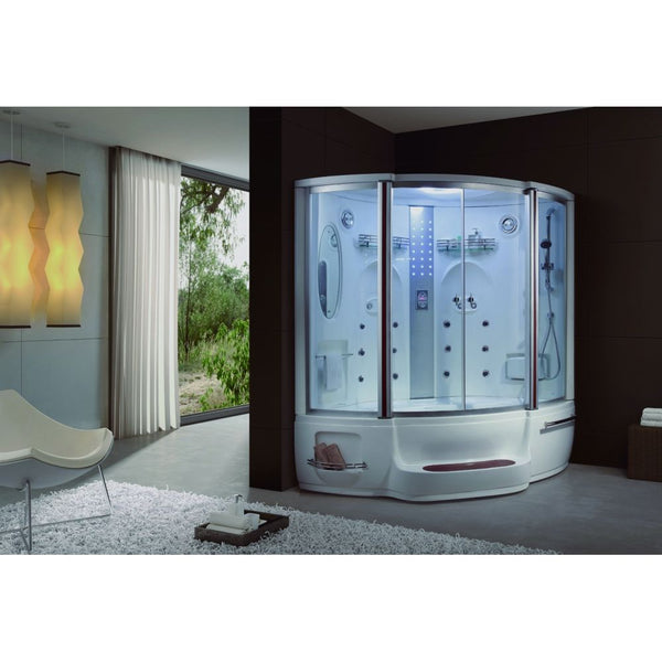 MILANO | Pacific Plus Shower Room With Massage Bath Tub 1500X1500X2200 | 140400100195