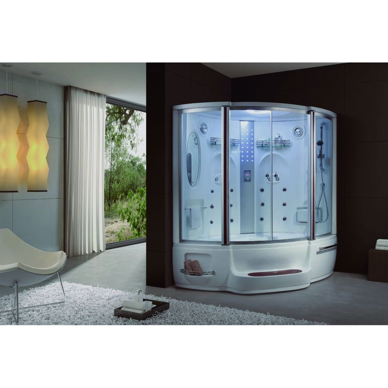 MILANO | Pacific Plus Shower Room With Massage Bath Tub 1500X1500X2200 | 140400100195