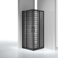 MILANO | Shower Cubicle - 900*900*1950 cm - Matt Black | 140400100196