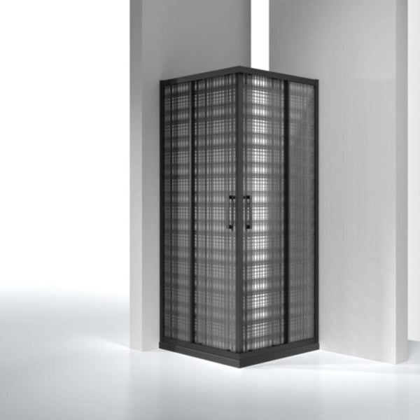 MILANO | Shower Cubicle - 900*900*1950 cm - Matt Black | 140400100196