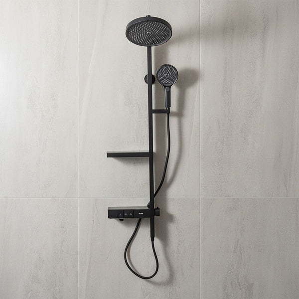 MILANO | Milano Aston Shower Panel Velvet Black | 140400200203