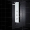 MILANO | Luxe Rain Shower Panel 1400X210MM White Glass + Black  Made in China | 140400200211