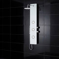 MILANO | Luxe Rain Shower Panel 1400X210MM White Glass + Black  Made in China | 140400200211