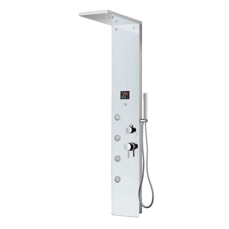 MILANO | Luxe River Shower Panel 1400X220MM White Made in China | 140400200212