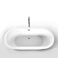 MILANO | Queen Acrylic Freestanding Bathtub with Pop Up waste - 150x80x60 cm | 140400400122