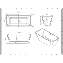 MILANO | Harmony-T Free Standing Bathtub 170X76 | 140400400135