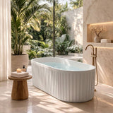 MILANO | Lian Freestanding Bathtub 170x75x55 cm Matt White | 140400400153