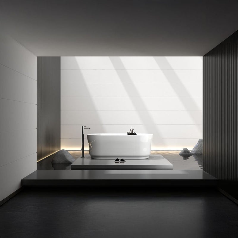 MILANO | Luxe Yana Freestanding Bathtub - Glossy White - 170x78x56 cm | 140400400154