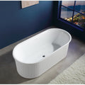 MILANO | Miel Freestanding Bathtub 1700 x 800 x 600 Matt White | 140400400160