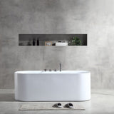 MILANO | Viane Freestanding Bathtub 1700 x 800 x 600 Matt Grey Made In China | 140400400161