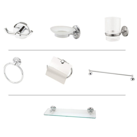 MILANO | Classic Bathroom Accs 1600 - 7 Pc Gift Set-(Full Family) | 140400500146