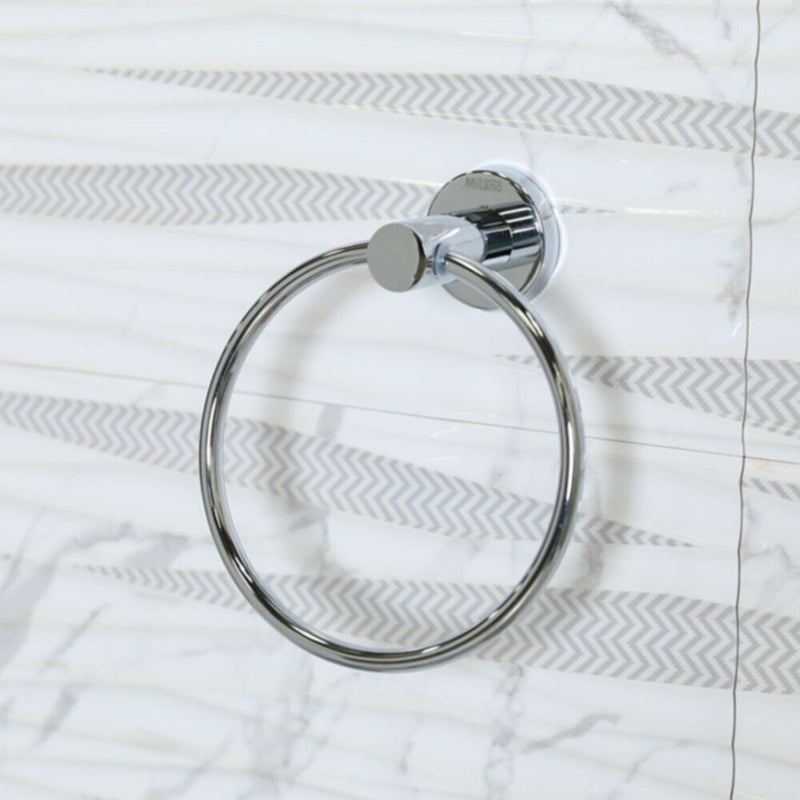 MILANO | Kika- Chrome Finish Towel Ring -15605 | 140400500451