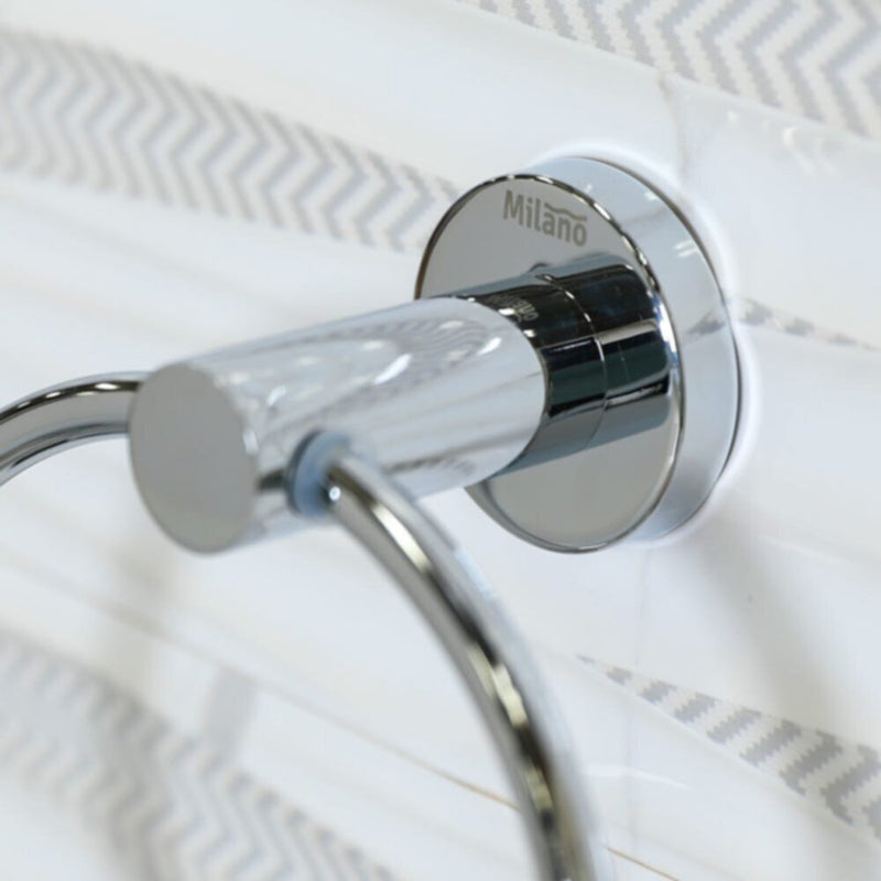 MILANO | Kika- Chrome Finish Towel Ring -15605 | 140400500451