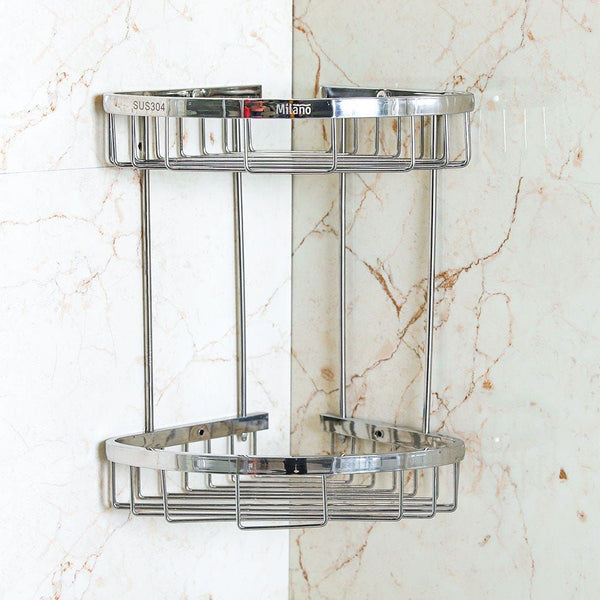 MILANO | Dora Ss Corner Two Layer Basket | 140400500624