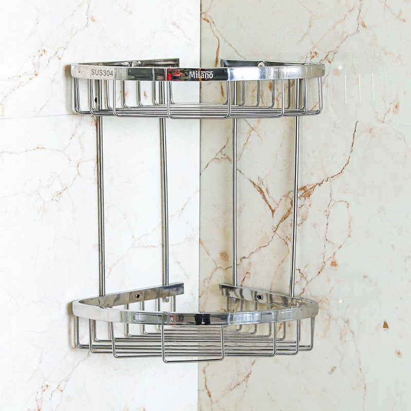 MILANO | Dora Ss Corner Two Layer Basket | 140400500624