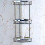 MILANO | Luxe Dora Ss Corner Three Layer  Basket | 140400500625