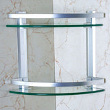 MILANO | Glass Corner Shelf Two Layer | 140400500626