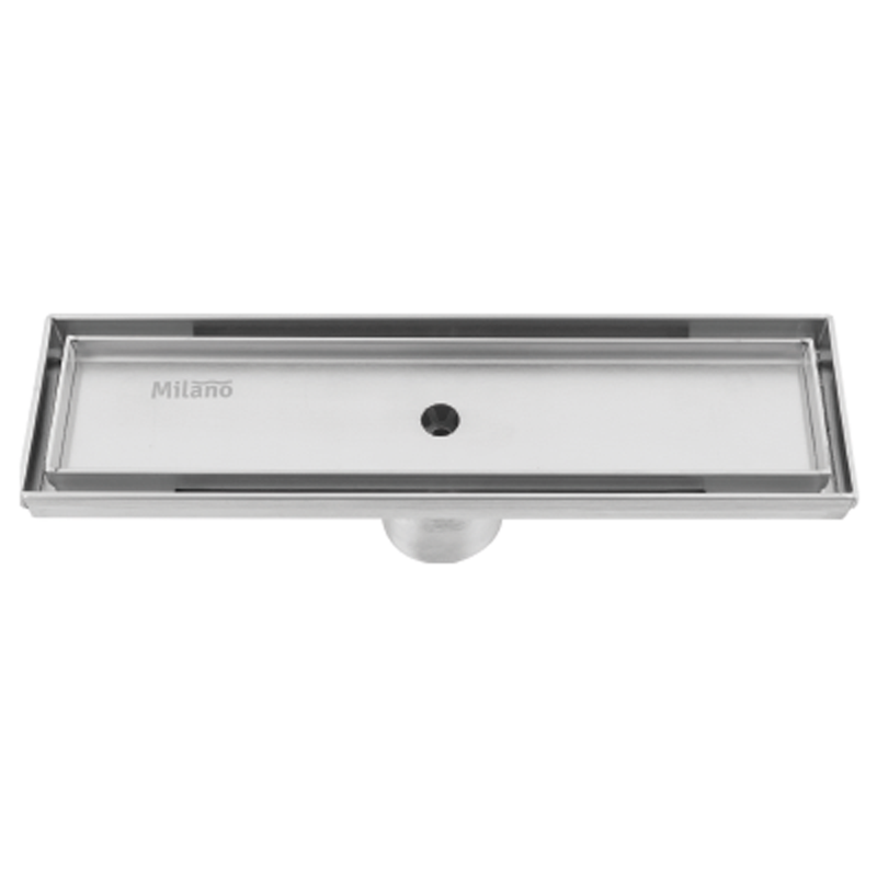 MILANO | Long Floor Drain Tilecover  300X70X90Mm  Brush Finished | 140400500742